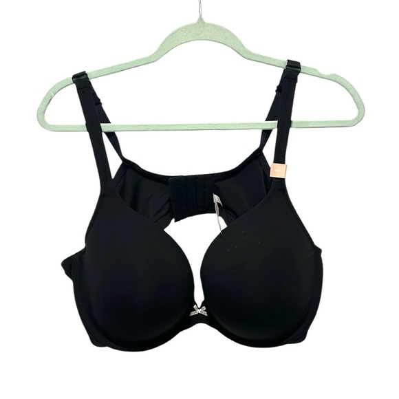 Cacique by Lane Bryant black lightly lined underwire full coverage bra size 46D - Picture 1 of 4